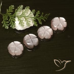 Shop natural 8.18ct Rose très clair Pierre de lune gems, Taille Fleur, from Inde at GemSelect. In stock, global shipping!