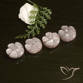 Shop natural 14.06ct Rose très clair Pierre de lune gems, Taille Fleur, from Inde at GemSelect. In stock, global shipping!