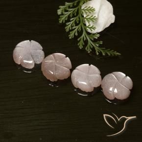 Shop natural 14.06ct Rose très clair Pierre de lune gems, Taille Fleur, from Inde at GemSelect. In stock, global shipping!