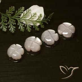 Shop natural 8.18ct Rose très clair Pierre de lune gems, Taille Fleur, from Inde at GemSelect. In stock, global shipping!