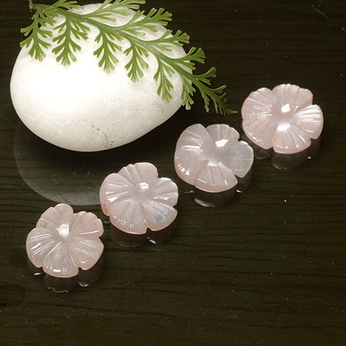 Achetez naturel 7.89ct Rose très clair Pierre de Lune gems, Taille Fleur, En provenance Inde chez GemSelect. En stock, livraison internationale!