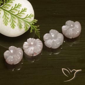 Shop natural 14.05ct Rose très clair Pierre de lune gems, Taille Fleur, from Inde at GemSelect. In stock, global shipping!