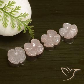 Shop natural 6.37ct Rose très clair Pierre de lune gems, Taille Fleur, from Inde at GemSelect. In stock, global shipping!