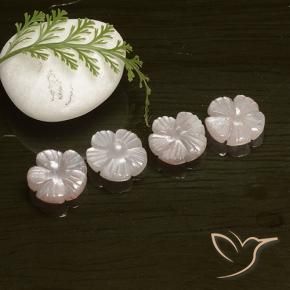 Shop natural 10.24ct Rose très clair Pierre de lune gems, Taille Fleur, from Inde at GemSelect. In stock, global shipping!