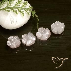 Shop natural 8.43ct Rose très clair Pierre de lune gems, Taille Fleur, from Inde at GemSelect. In stock, global shipping!