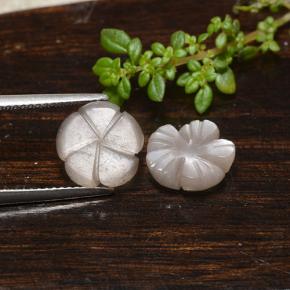 Achetez naturel 5,11ct marron pierre de lune gems, taille fleur, en provenance inde chez gemselect. en stock, livraison internationale!