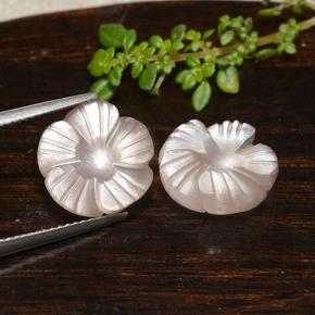 Achetez naturel 9,95ct marron pierre de lune gems, taille fleur, en provenance inde chez gemselect. en stock, livraison internationale!