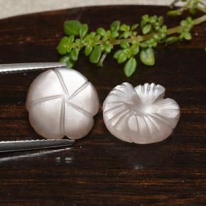 Achetez naturel 9,95ct marron pierre de lune gems, taille fleur, en provenance inde chez gemselect. en stock, livraison internationale!