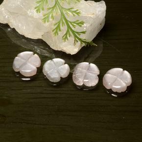 Achetez naturel 4.14ct Rose très clair Pierre de Lune gems, Taille Fleur, En provenance Inde chez GemSelect. En stock, livraison internationale!