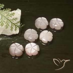 Achetez naturel 14,57ct rose pierre de lune gems, taille fleur, en provenance inde chez gemselect. en stock, livraison internationale!