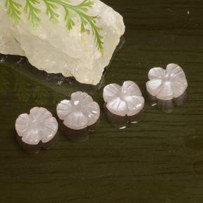 Achetez naturel 5.29ct Rose très clair Pierre de Lune gems, Taille Fleur, En provenance Inde chez GemSelect. En stock, livraison internationale!