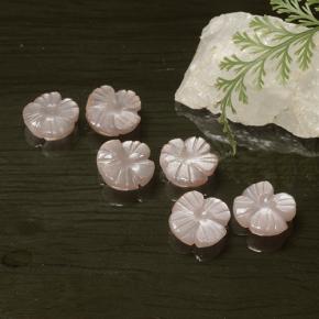 Achetez naturel 12,48ct rose pierre de lune gems, taille fleur, en provenance inde chez gemselect. en stock, livraison internationale!