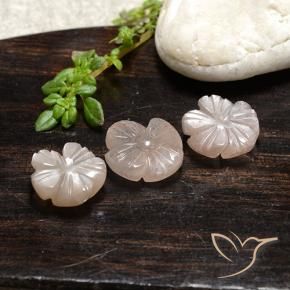 Shop natural 7.67ct Rose très clair Pierre de lune gems, Taille Fleur, from Inde at GemSelect. In stock, global shipping!