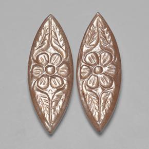 Achetez naturel 9,79ct marron pierre de lune gems, marquise, en provenance inde chez gemselect. en stock, livraison internationale!