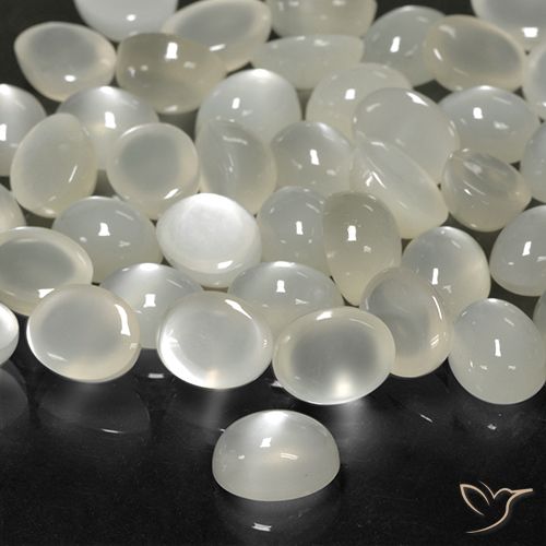 2.14ct Naturel Blanc crème Pierre de lune, ovale, Translucide