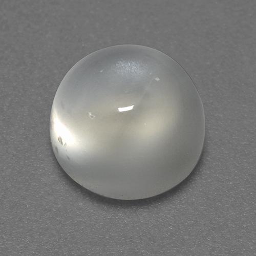 Pierre de Lune Blanc chaud naturelle Coupe roude, 1.93 ct, Transparent