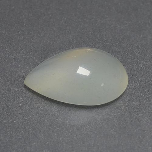 Pierre de lune blanc naturelle en forme de poire, 1,43 ct, transparent