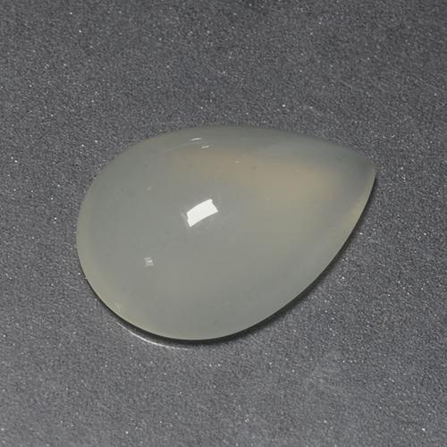 Pierre de lune blanc naturelle en forme de poire, 1,43 ct, transparent