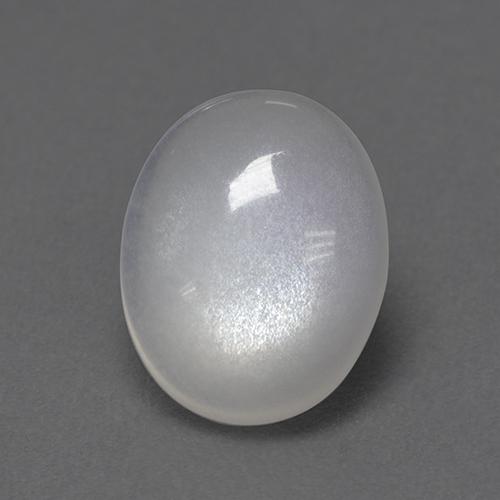 Pierre de Lune Blanc naturelle Coupe ovale, 2.24 ct, Transparent