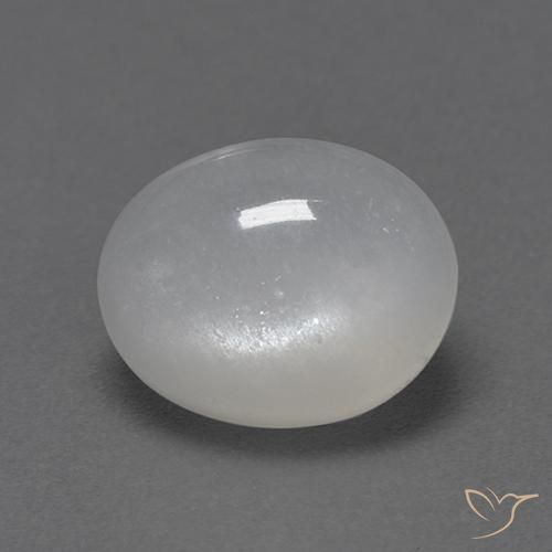 Pierre de lune Blanc naturelle ovale, 2.72 ct, Transparent