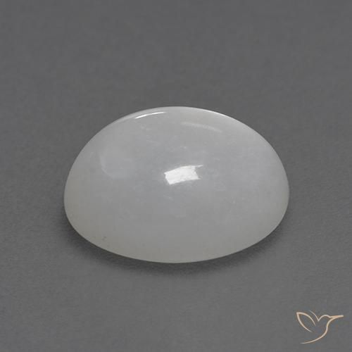 Pierre de lune Blanc naturelle ovale, 2.95 ct, Transparent