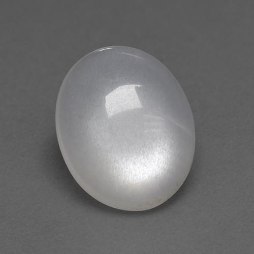 Pierre de lune blanc naturelle coupe ovale, 2,70 ct, transparent