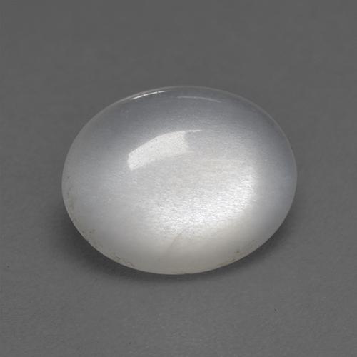 Pierre de lune blanc naturelle coupe ovale, 2,70 ct, transparent