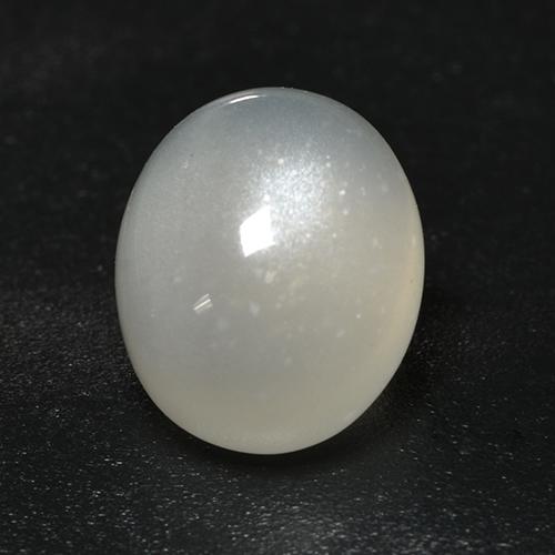 Pierre de lune blanc naturelle coupe ovale, 3,18 ct, transparent