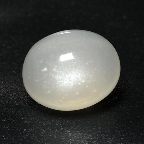 Pierre de lune blanc naturelle coupe ovale, 3,18 ct, transparent