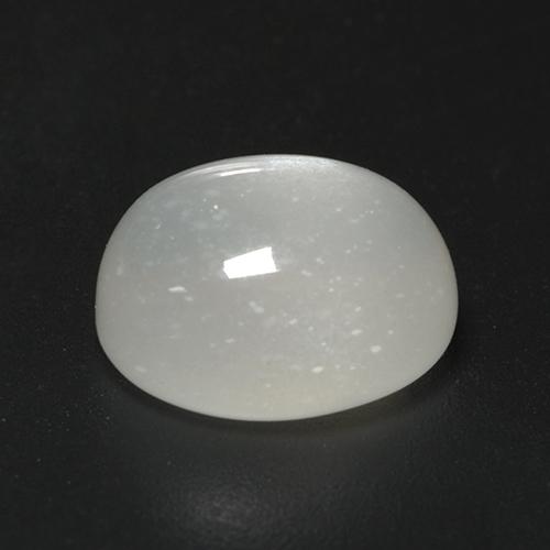 Pierre de lune blanc naturelle coupe ovale, 3,18 ct, transparent