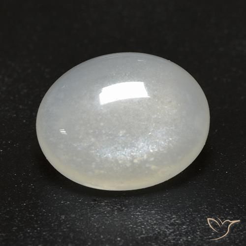 2.48ct Naturel Blanc chaud Pierre de lune, ovale, Transparent