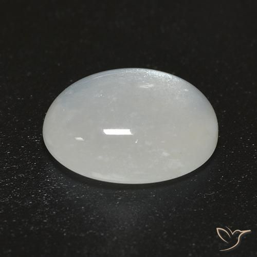 Pierre de lune Blanc chaud naturelle ovale, 2.48 ct, Transparent