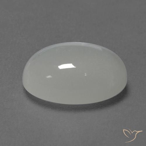 Pierre de Lune Blanc naturelle Coupe ovale, 3.56 ct, Translucide