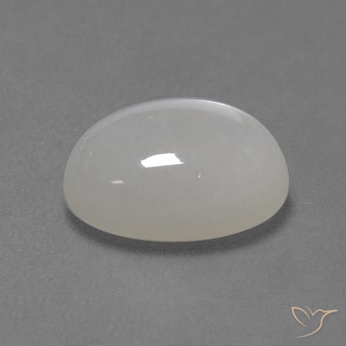 Pierre de lune Blanc naturelle ovale, 2.82 ct, Translucide