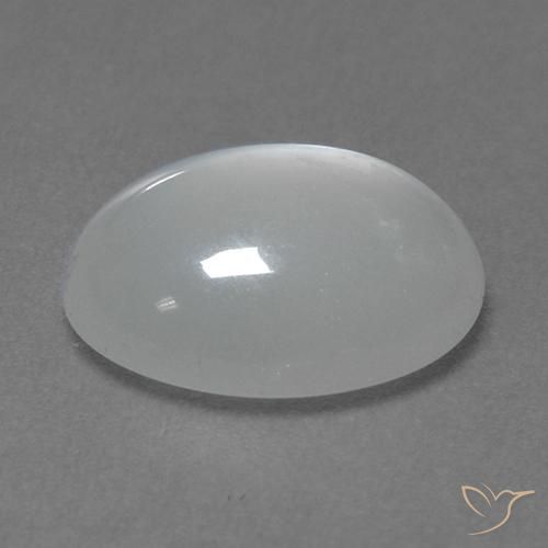 Pierre de Lune Blanc naturelle Coupe ovale, 2.81 ct, Transparent