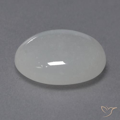 Pierre de lune Blanc naturelle ovale, 2.72 ct, Transparent