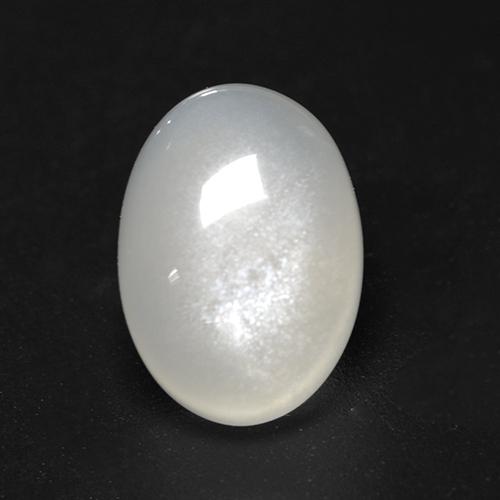 Pierre de lune blanc naturelle coupe ovale, 3,06 ct, transparent