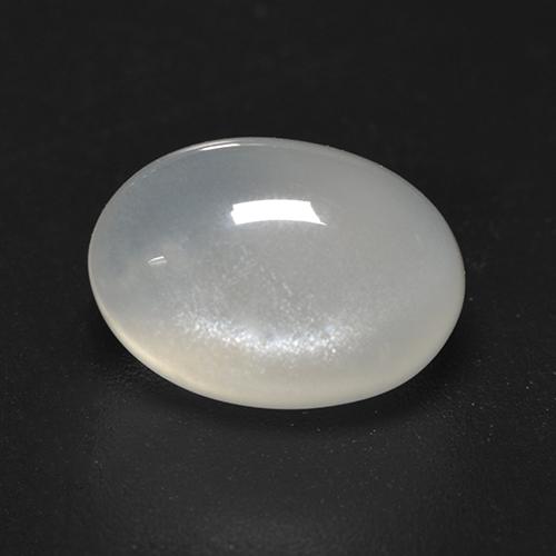 Pierre de lune blanc naturelle coupe ovale, 3,06 ct, transparent