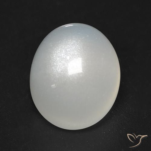 4.02ct Naturel Blanc chaud Pierre de lune, ovale, Transparent