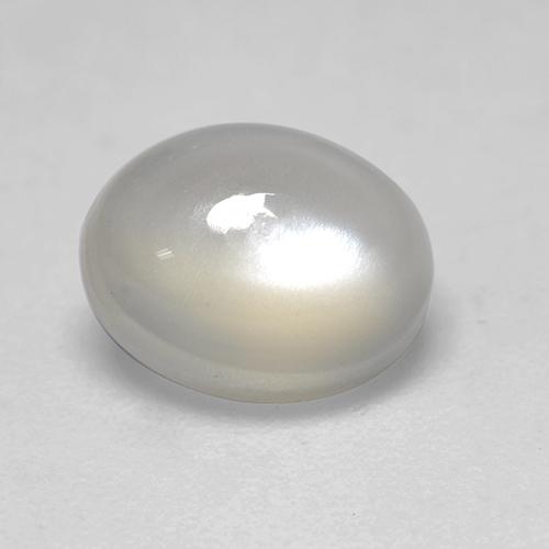 Pierre de Lune Blanc chaud naturelle Coupe ovale, 1.96 ct, Transparent