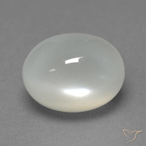 Pierre de lune Blanc chaud naturelle ovale, 2.26 ct, Translucide
