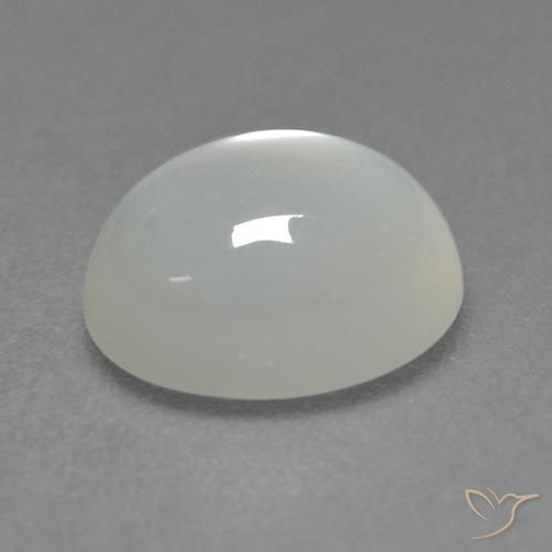 Pierre de lune Blanc chaud naturelle ovale, 2.26 ct, Translucide