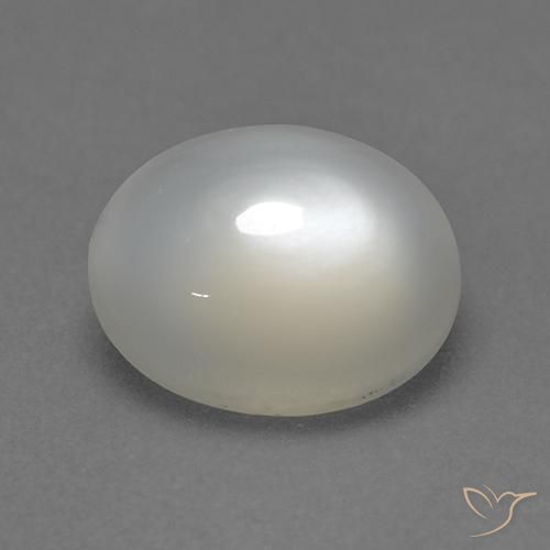 Pierre de lune Blanc chaud naturelle ovale, 2.33 ct, Transparent