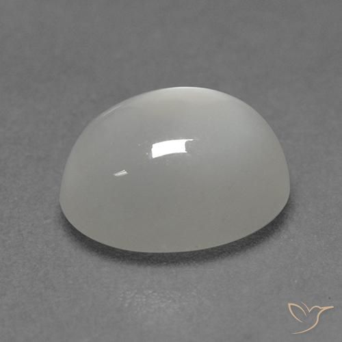 Pierre de lune Blanc chaud naturelle ovale, 2.33 ct, Transparent
