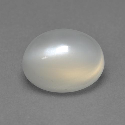 Pierre de lune blanc naturelle coupe ovale, 2,32 ct, transparent