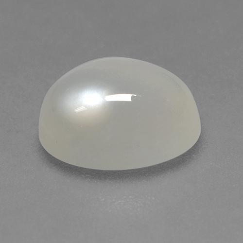 Pierre de lune blanc naturelle coupe ovale, 2,32 ct, transparent