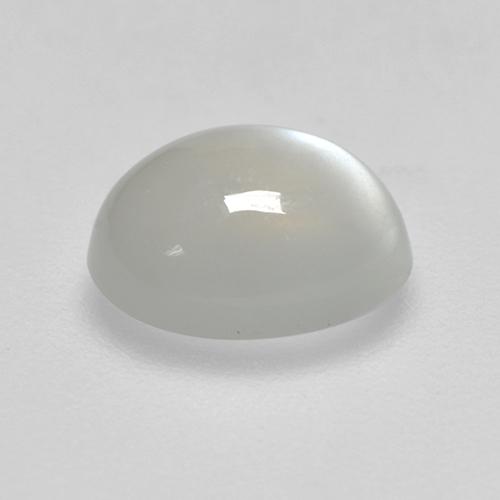 Pierre de lune blanc chaud naturelle coupe ovale, 1,90 ct, translucide
