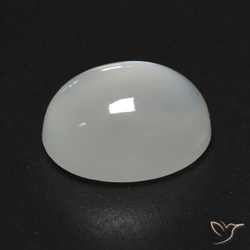 Pierre de lune Blanc chaud naturelle ovale, 2.24 ct, Transparent