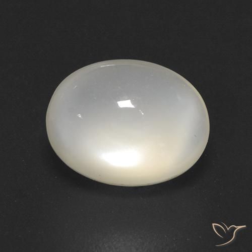 2.08ct Naturel Blanc cassé Pierre de lune, ovale, Transparent