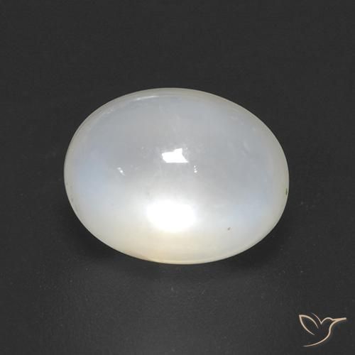 2.08ct Naturel Blanc crème Pierre de lune, ovale, Transparent